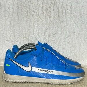 Nike Phantom GT Club IC Big Kids Blue Indoor Soccer Athletic Shoes SZ US 5.5